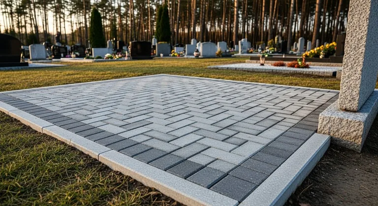 Мощение семейного захоронения, образец ПМ017 в Белгороде
