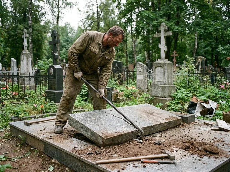 Демонтаж гранитной плитки и мощения участка в Белгороде