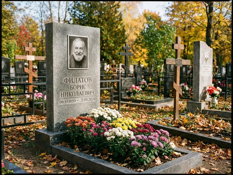 Керамический портрет с цветником в Белгороде