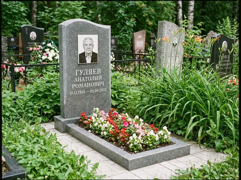 Портрет на керамике осенью в Белгороде