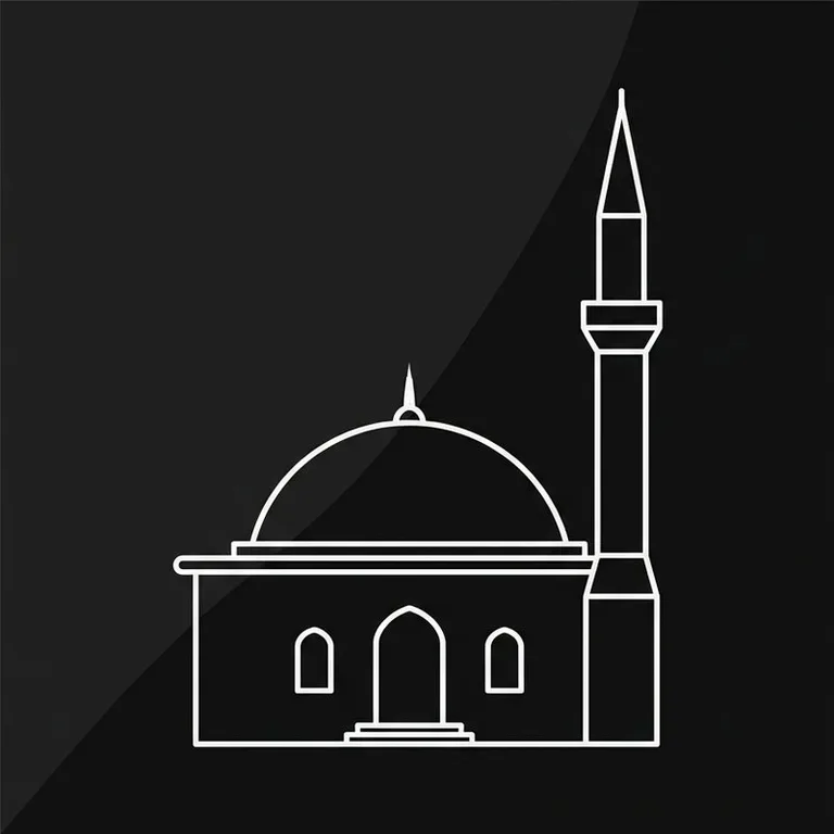 Эскиз: Одноминаретная — скромный силуэт сельской мечети в Белгороде