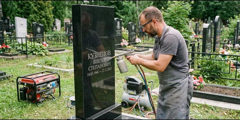 Гравировка с выездом — гравировка на памятник в Белгороде