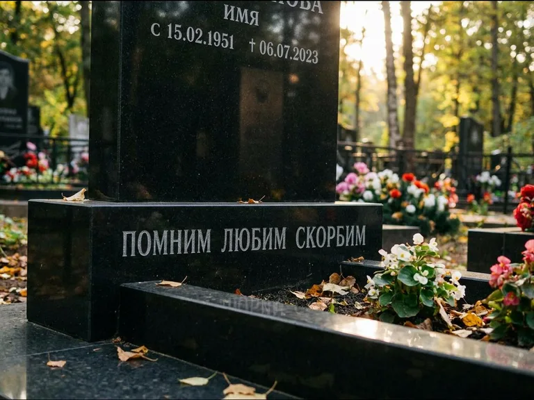 Эпитафия — гравировка с выездом на кладбище в Белгороде