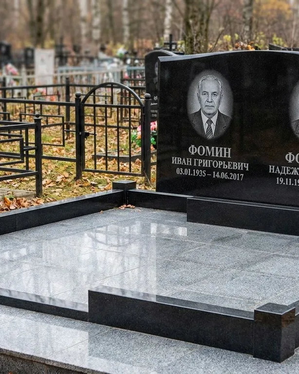 Премиум-комплекс под ключ с вазами и скамьёй в Белгороде