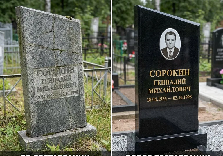 Полная реставрация старого памятника: до и после в Белгороде