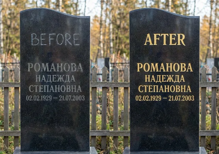 Заделка трещин и полировка гранита: до и после в Белгороде