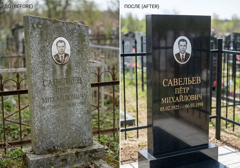 Комплексная реставрация старого памятника: до и после в Белгороде