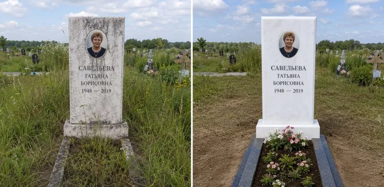 Диптих №21: кованая оградка с пиками — очищена от ржавчины, подкрашена чёрным в Белгороде