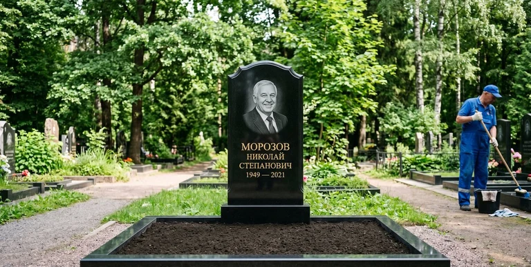 Уборка могил на кладбище в Белгороде — наведение порядка, мойка памятника, благоустройство участка