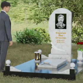 Памятник Гранитный вертикальный для одного - П080