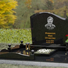 Светский вертикальный гранитный памятник - П155