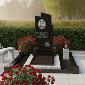 Светский элитный гранитный памятник - ПН116