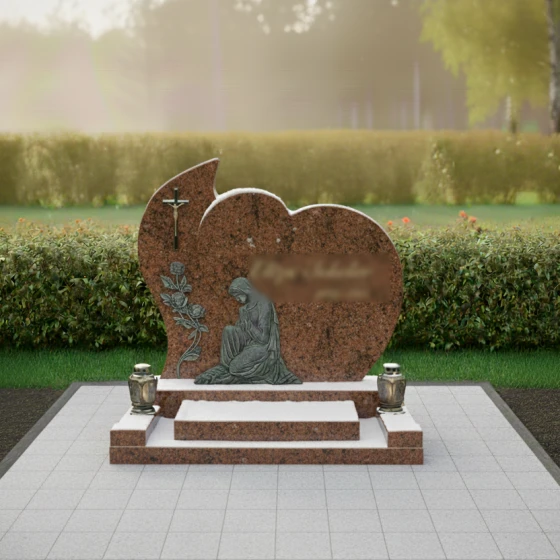 Православный гранитный мемориальный комплекс в Новокузнецке, гранит Дымовский