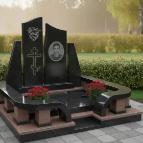 Православный элитный гранитный памятник - ПН397
