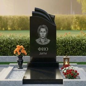 Гранитный мемориал светского типа для одного - ПН445