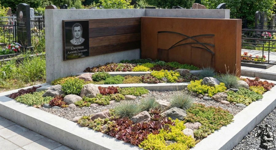 modern-grave-design-sedum-sempervivum-landscaping