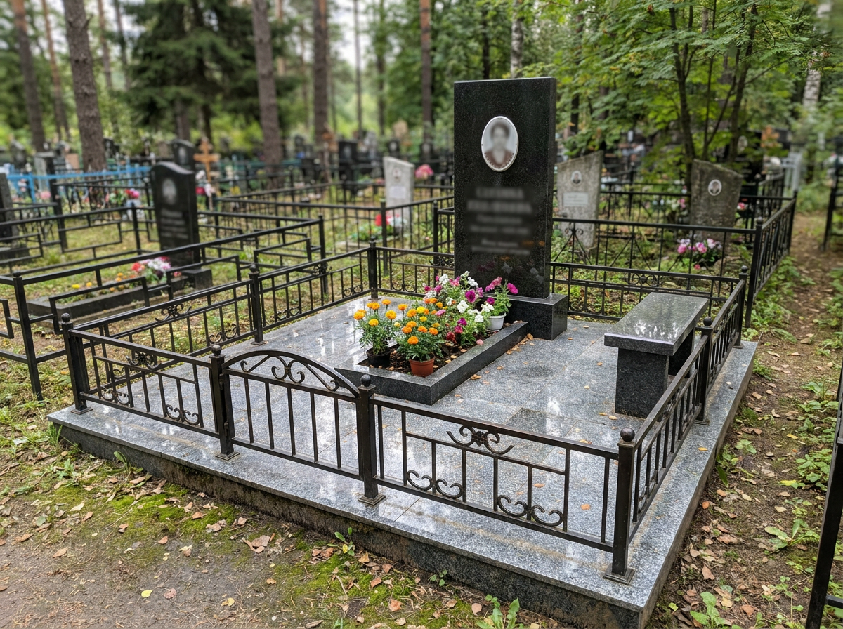 Благоустройство могилы в Белгороде — пример 3