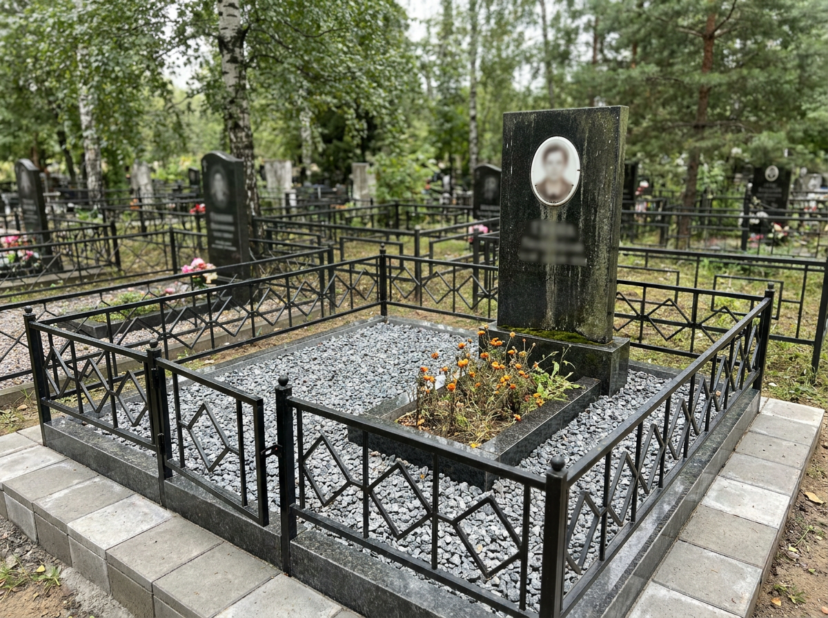 Благоустройство могилы в Белгороде — пример 4