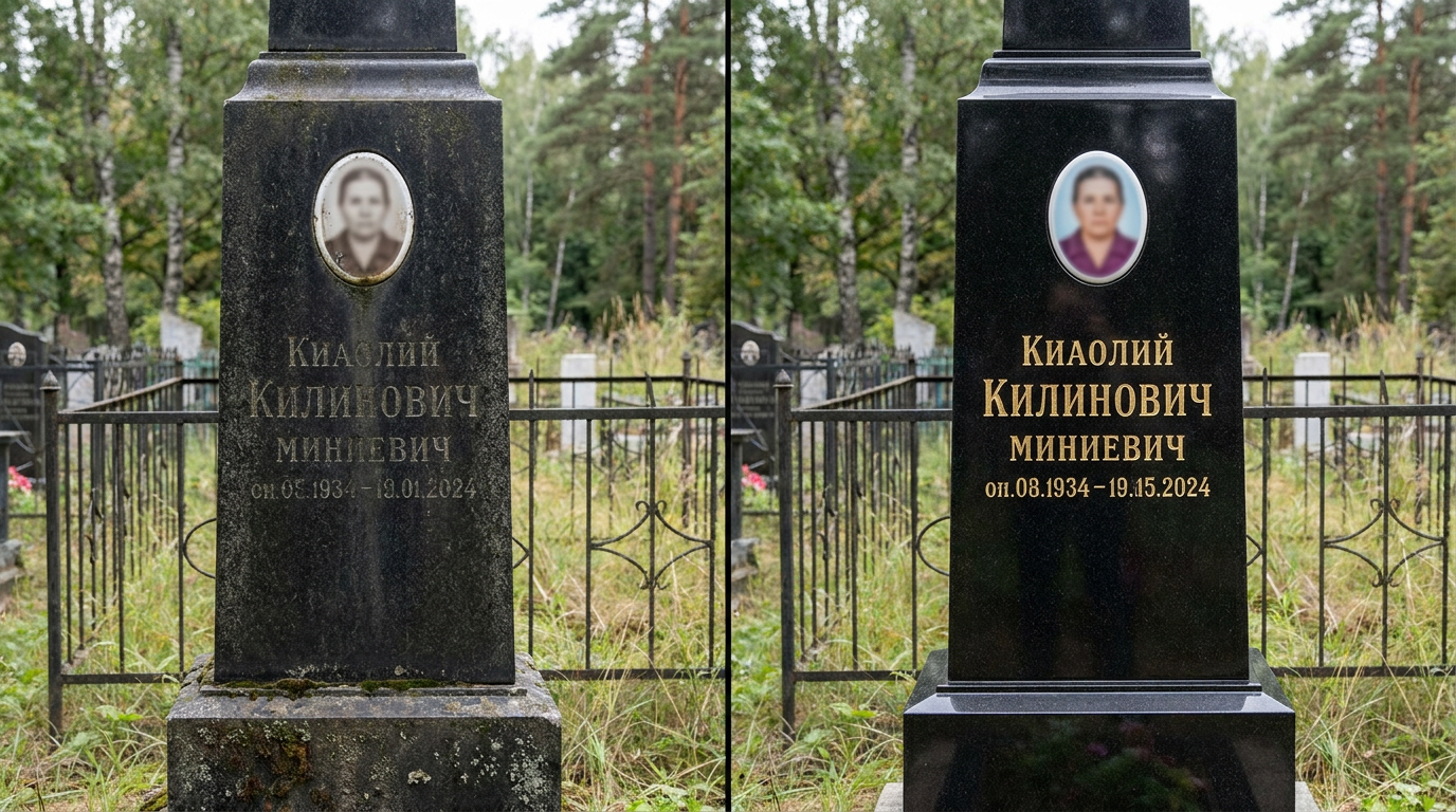 Реставрация памятника в Белгороде — пример 2