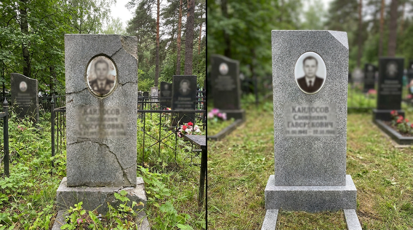 Реставрация памятника в Белгороде — пример 3