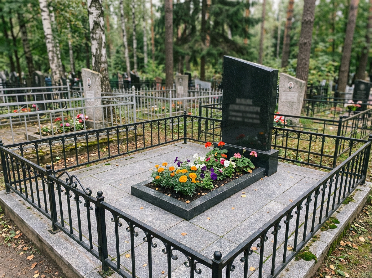 Уборка могилы в Белгороде — пример 3