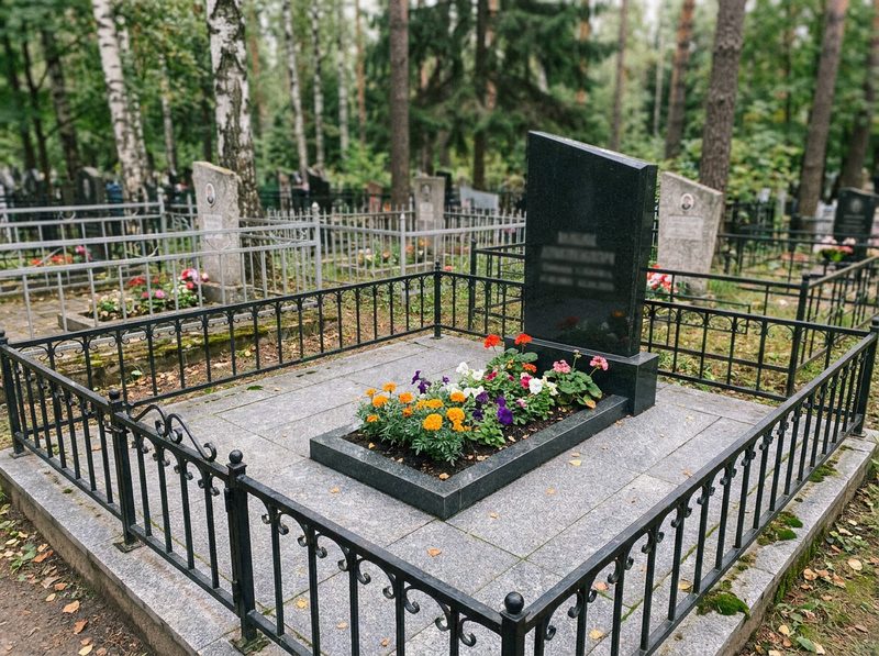 Уборка могилы в Белгороде — пример 3