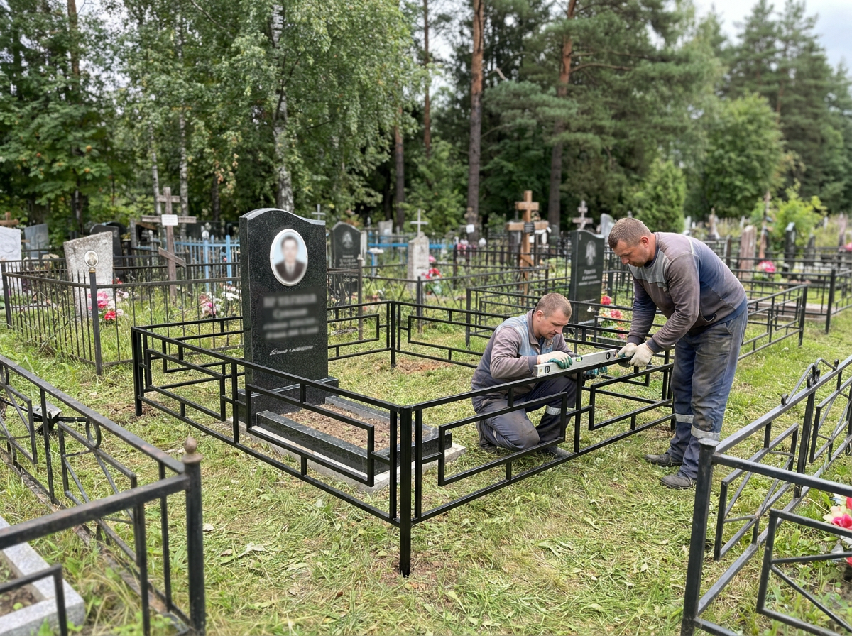 Установка ограды в Белгороде — пример 3