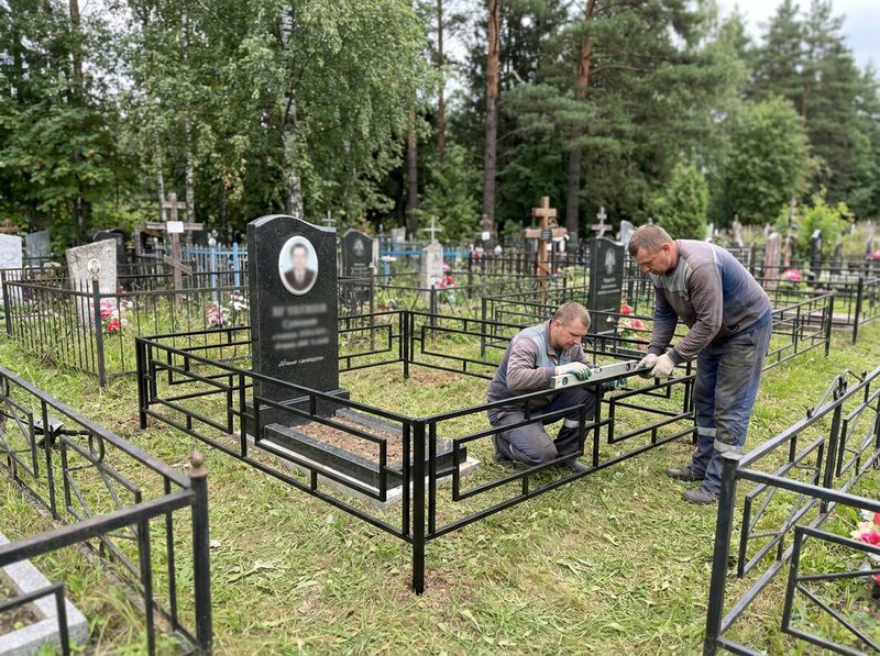 Установка ограды в Белгороде — пример 3