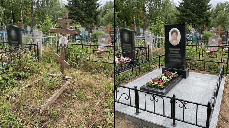 Установка памятника в Белгороде — пример 1