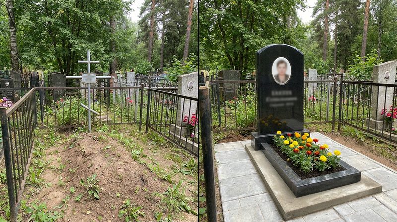 Установка памятника в Белгороде — пример 2